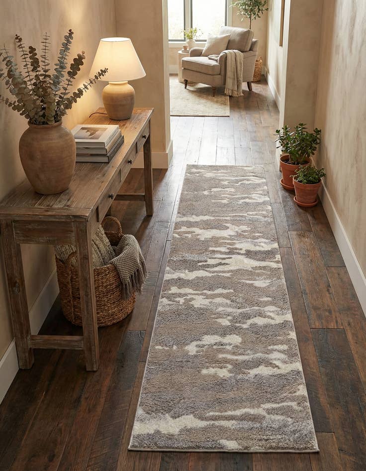 Detail image of 2' 7 x 10' Sepia Runner Rug