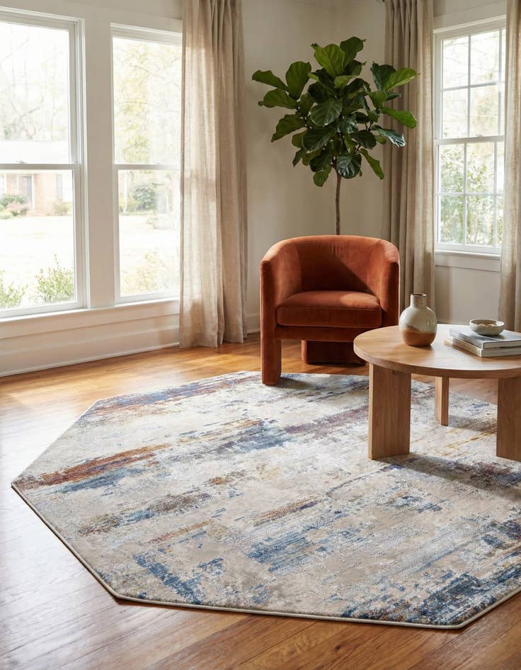 Detail image of 7' 10 x 7' 10 Deepa Octagon Rug