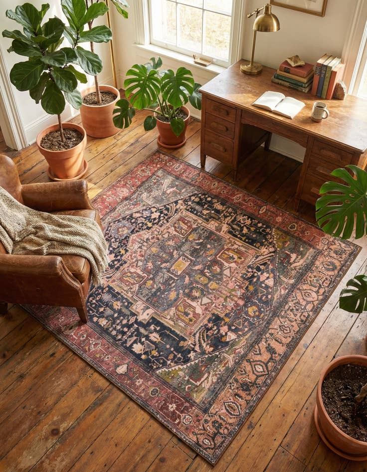 Detail image of 5' 3 x 5' 3 Medina Square Rug