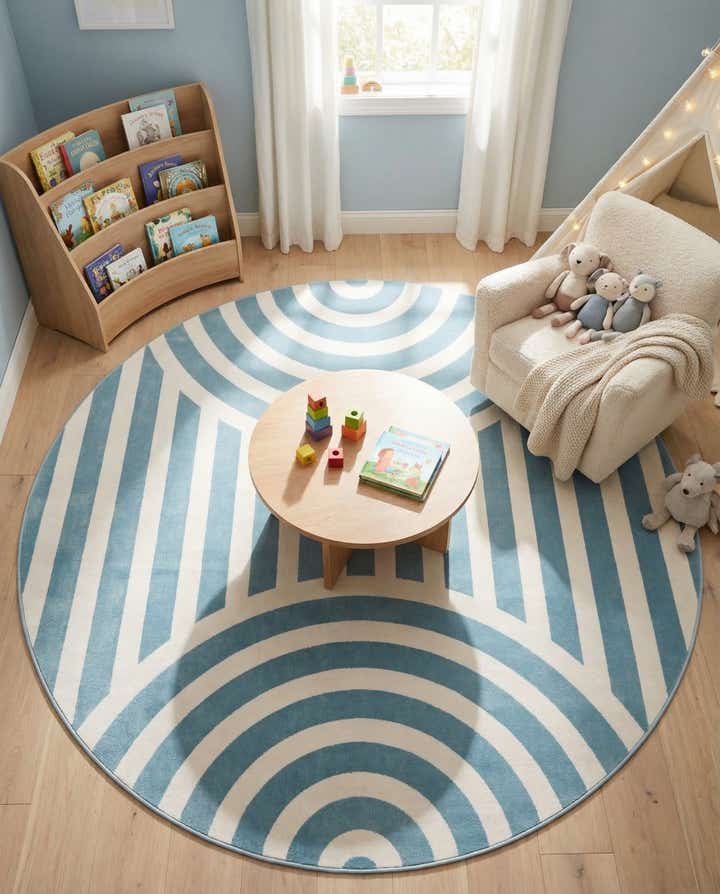 7' 10 x 7' 10 Whimsy Kids Round Rug