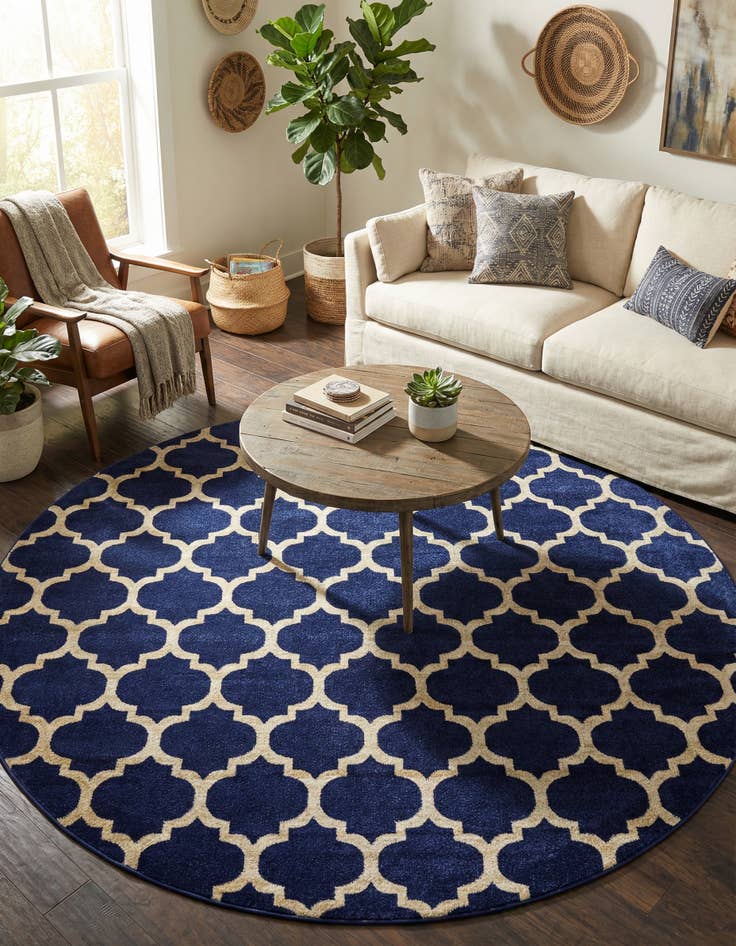 Detail image of 10' x 10' Lattice Round Rug