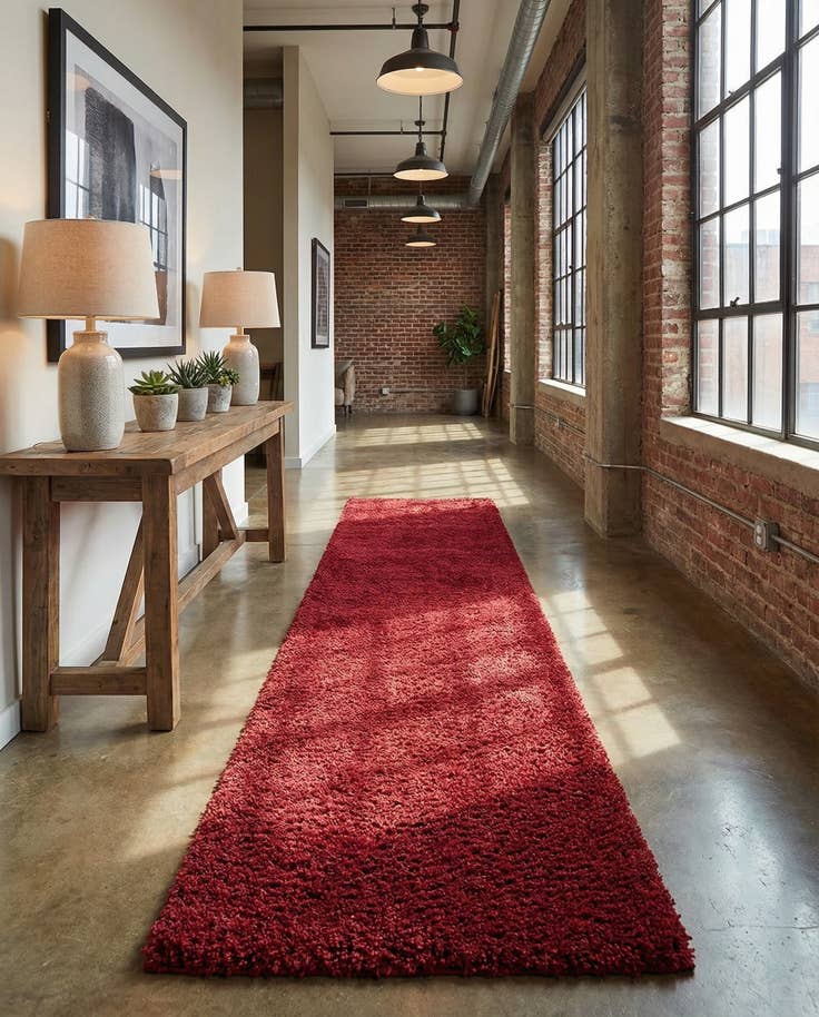 Detail image of 2' 7 x 16' 5 Zermatt Shag Runner Rug