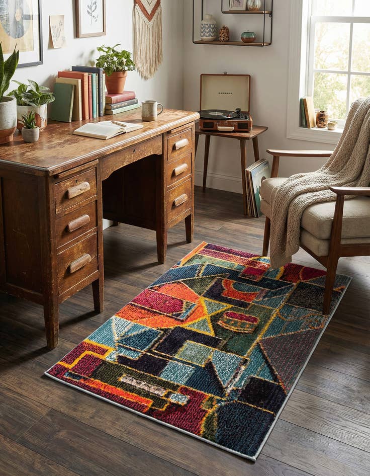 Detail image of 2' x 3'  Washable Haerfest Rug