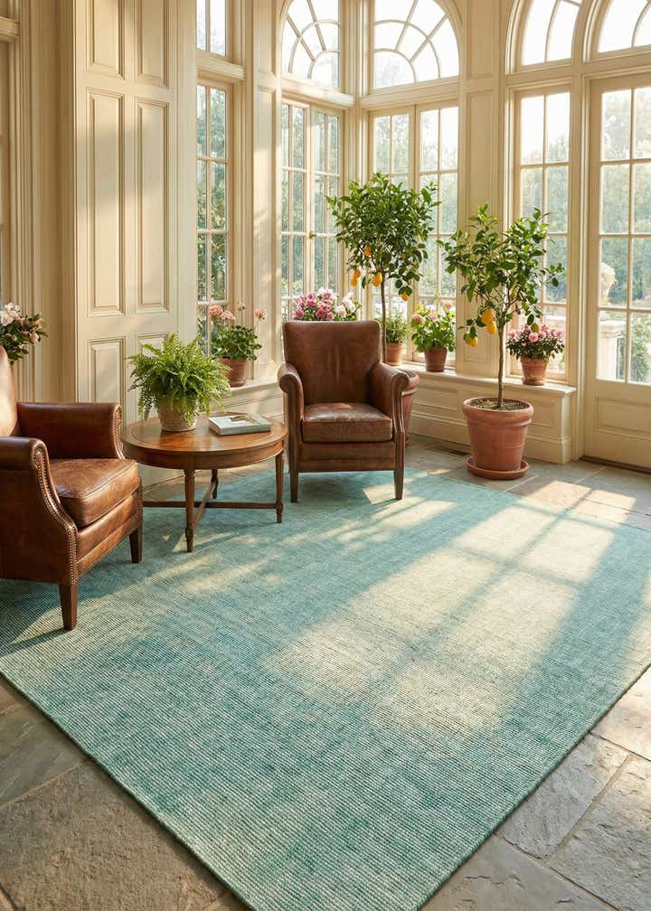10' x 10' Hand Woven Jill Zarin English Manor Farmhouse Wool Square Rug