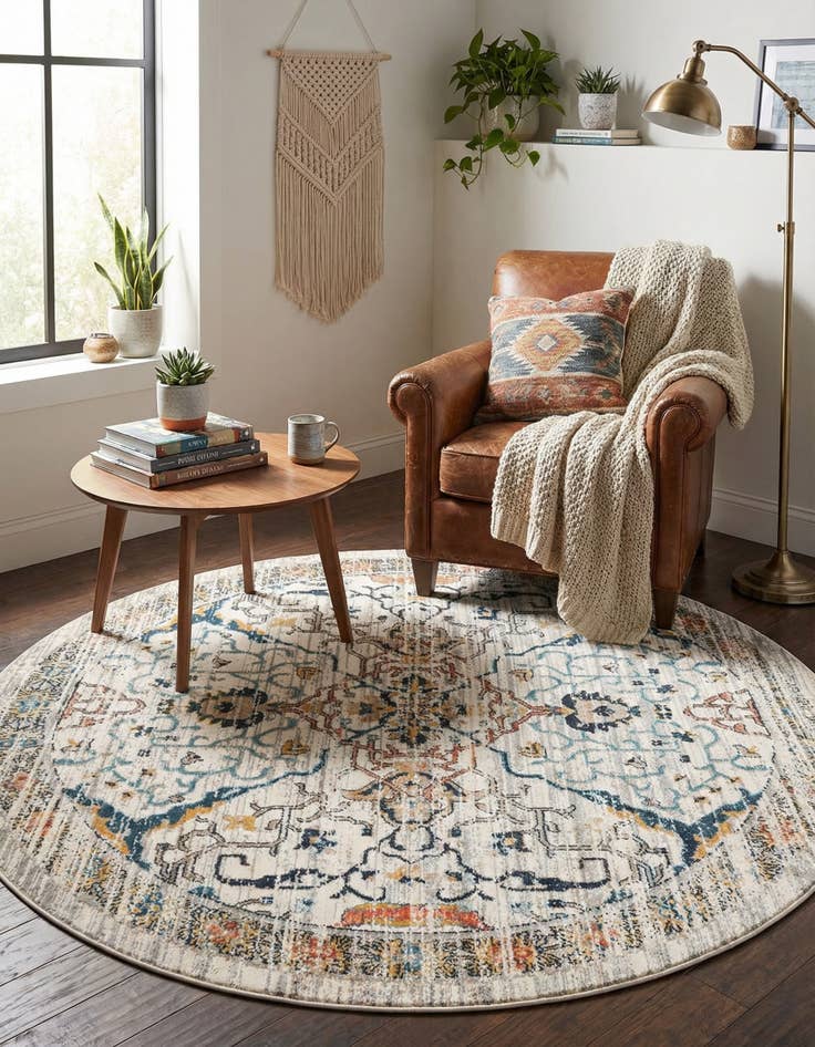 Detail image of 6' x 6' Lola Round Rug