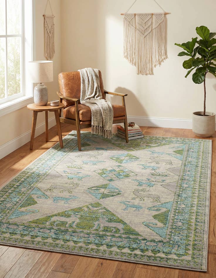 Detail image of 6' x 9' Washable Mesa Rug