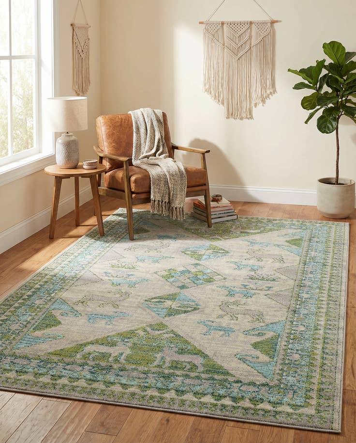 Detail image of 6' x 9' Washable Mesa Rug