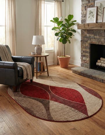 5' 3 x 8' Harvest Oval Rug