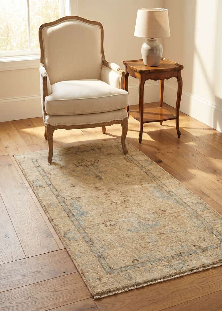 3' x 5' 2 Hand Knotted Oushak Wool Rug