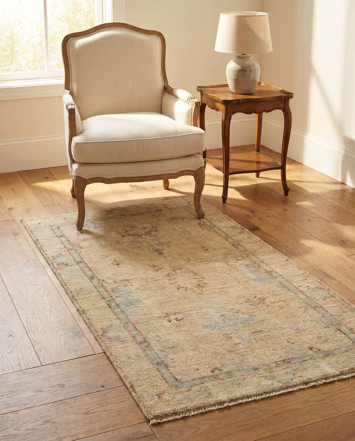 3' x 5' 2 Hand Knotted Oushak Wool Rug