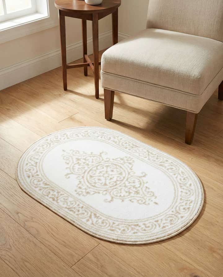 60cm x 90cm Hermitage Ovaal Vloerkleed