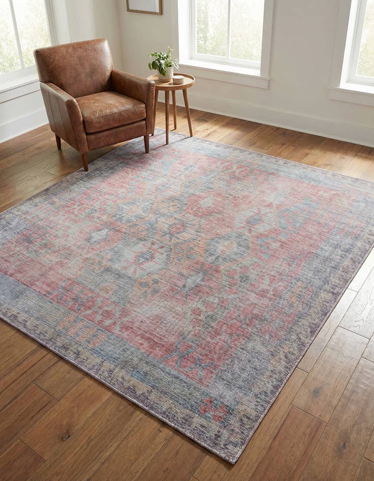 Detail image of 7' 10 x 7' 10  Washable Sisu Square Rug