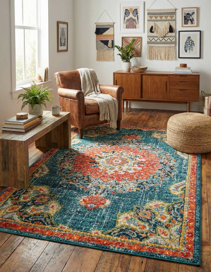 Detail image of 5' 3 x 8' Madeline Rug