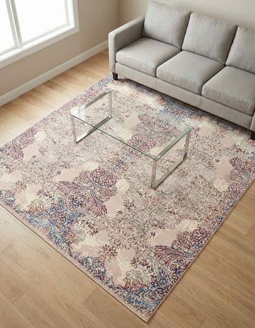 Ivory Deepa Square Rug