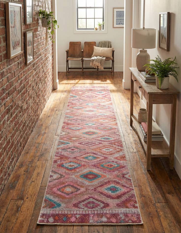 Detail image of 2' 7 x 14' Washable Sisu Runner Rug