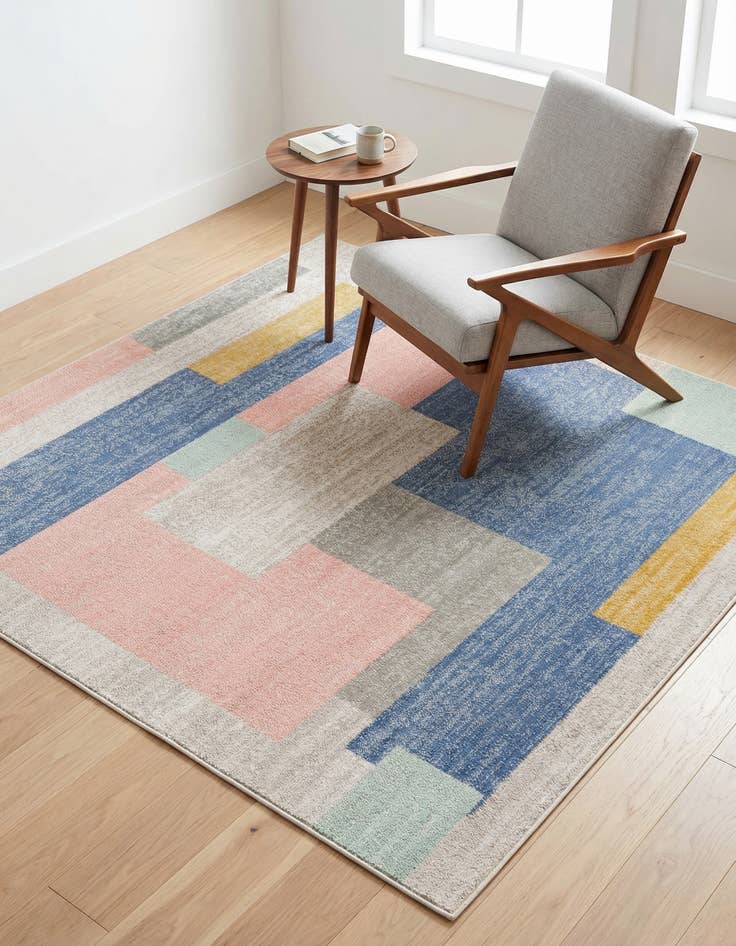 Detail image of 5' x 5' Lotus Square Rug