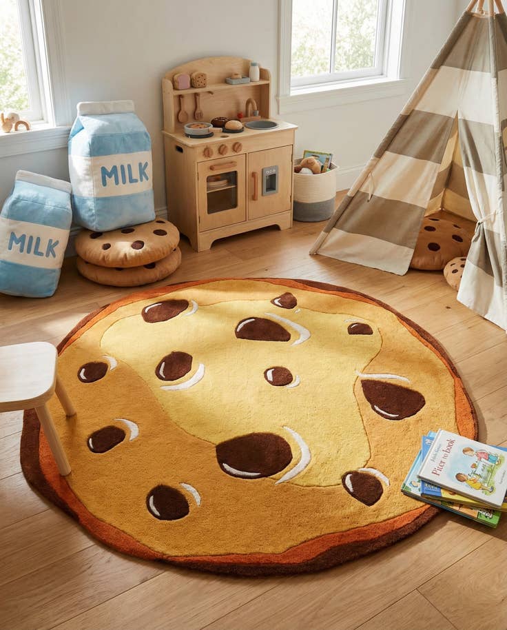 Detail image of 6' 1 x 6' 1 Playtime Kids Wool Freeform Rug