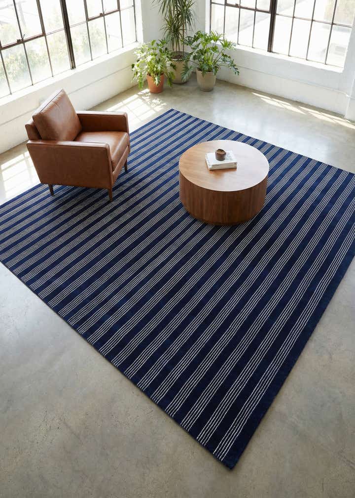 10' x 10' Jill Zarin Striped Wool Square Rug