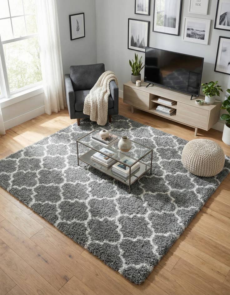 Detail image of 8' x 8' Marrakesh Shag Square Rug