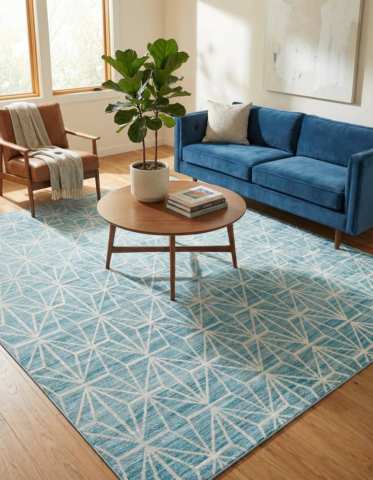 Detail image of Jill Zarin 7' 10 x 7' 10 Uptown Fifth Avenue Square Rug