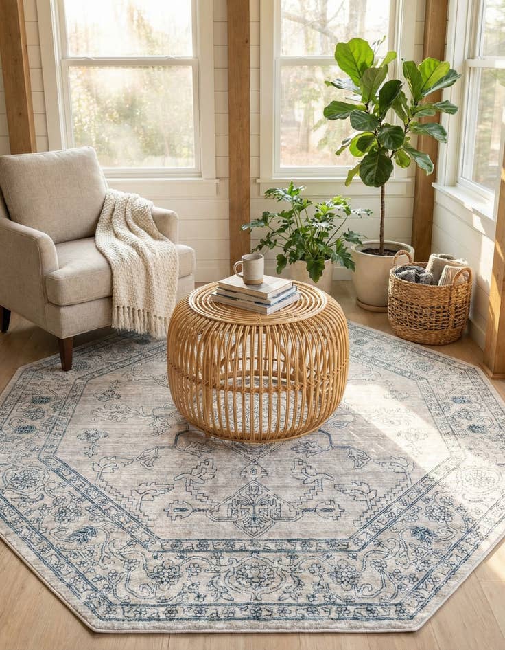 Detail image of 7' x 7' Newport Octagon Rug