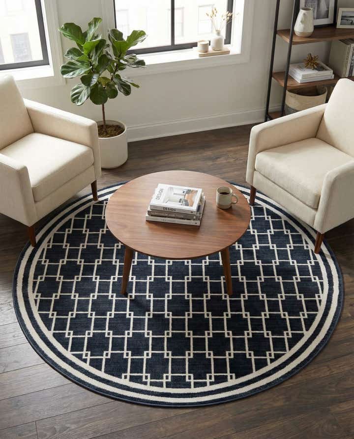 Jill Zarin 5' x 5' Metropolitan Uptown Round Rug