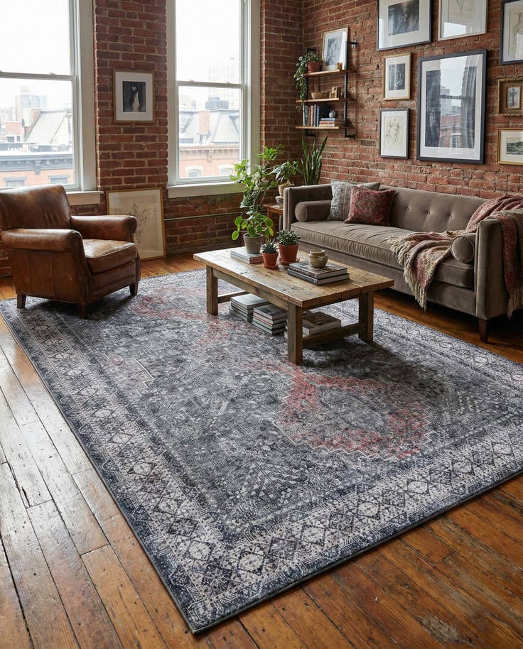 Detail image of 8' 4 x 12' Washable Timeless Rug