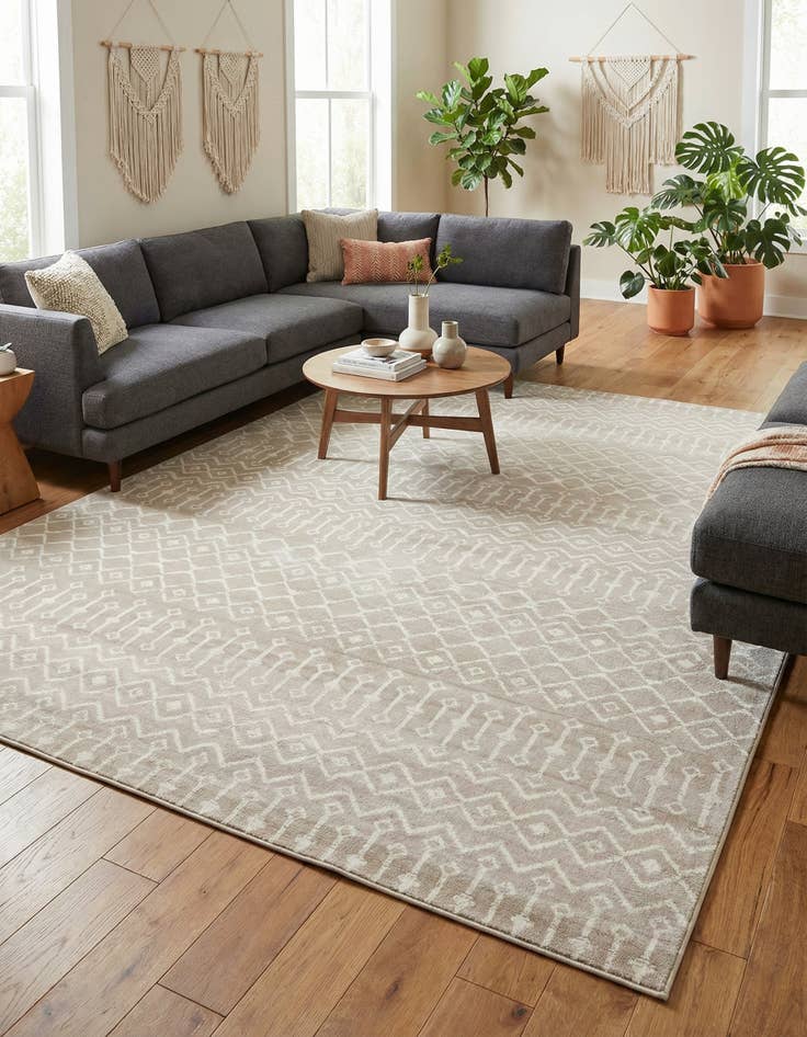 Detail image of 10' x 13' Kasbah Trellis Rug