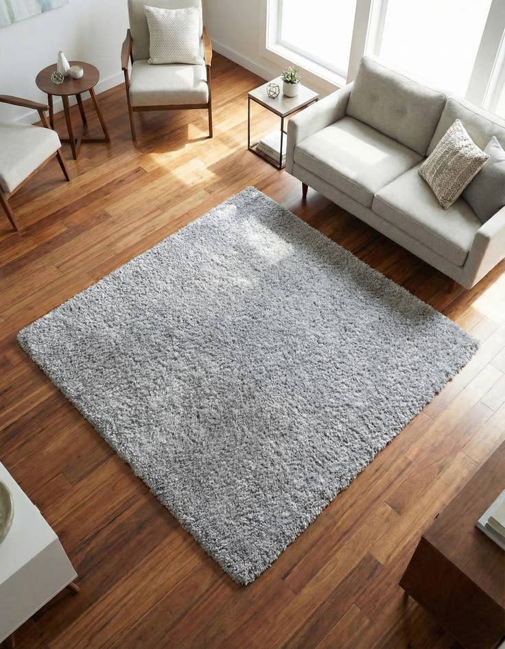 Detail image of 5' 3 x 5' 3 Zermatt Shag Square Rug