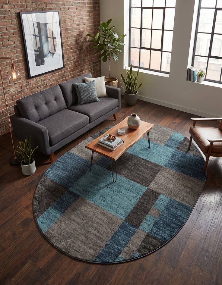 Detail image of 7' 10 x 10' Equinox Oval Rug