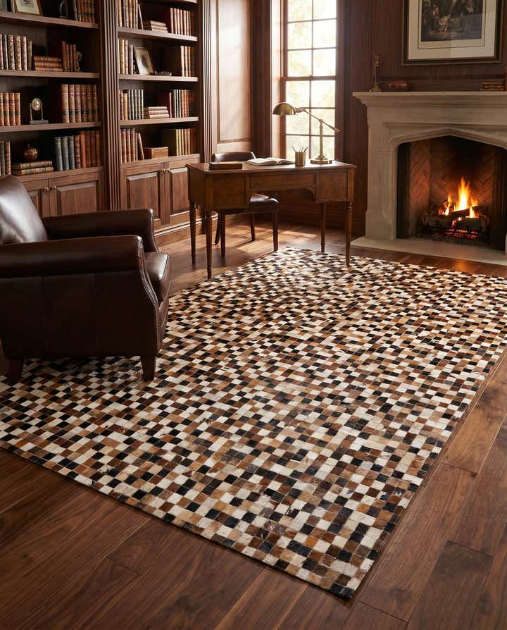 5' 4 x 7' 9 Cowhide Stocks Rug