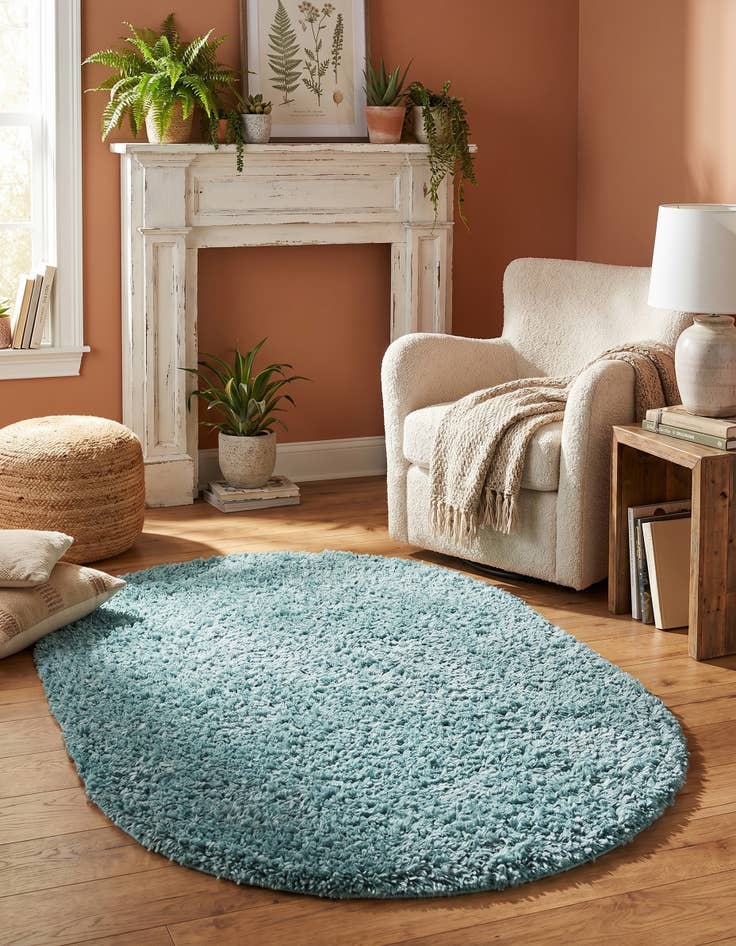 Detail image of 3' x 5' 3 Zermatt Shag Oval Rug