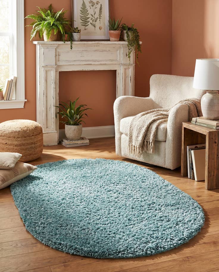 Detail image of 3' x 5' 3 Zermatt Shag Oval Rug