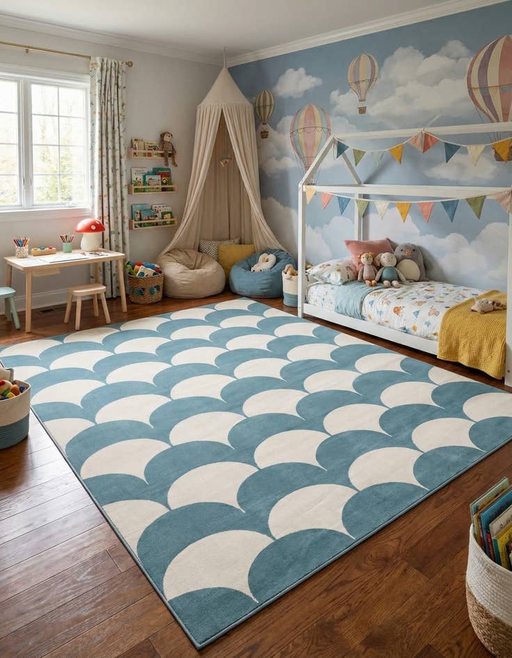Detail image of 10' x 13' Whimsy Kids Rug