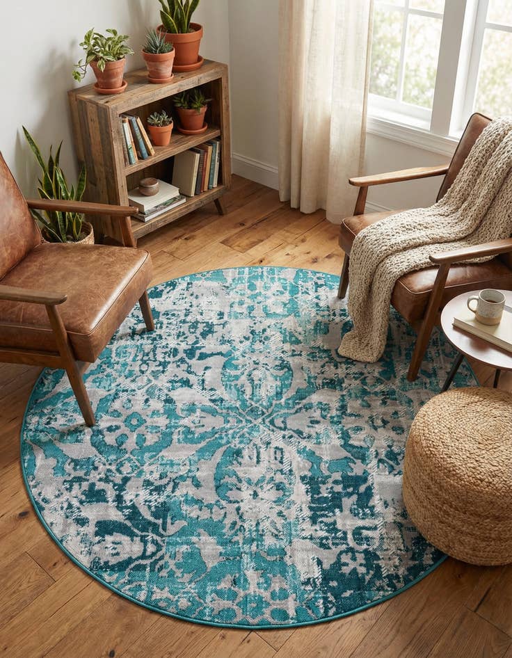 Detail image of 5' 3 x 5' 3 Lucerne Round Rug