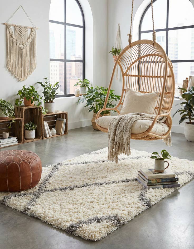 Detail image of  3' x 5' 3 Infinity Shag Rug