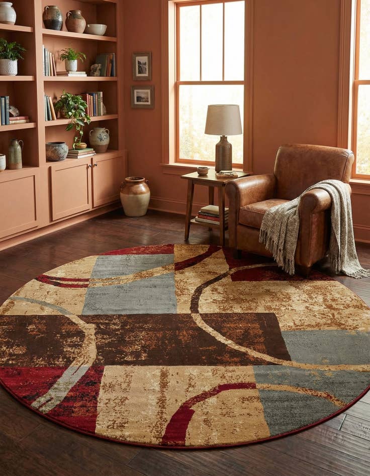 Detail image of 10' x 10' Coffee Shop Round Rug