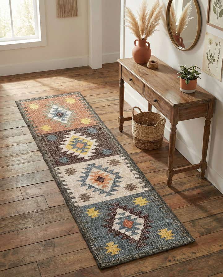 2' x 8' Hand Woven Kala Handwoven Jute Runner Rug