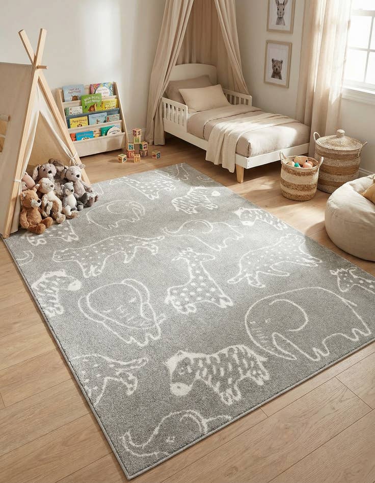 Detail image of 5' x 7' Whimsy Kids Rug