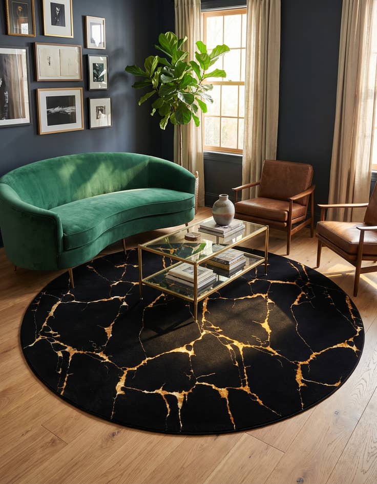 Detail image of 10' x 10' Vogue Geo Round Rug