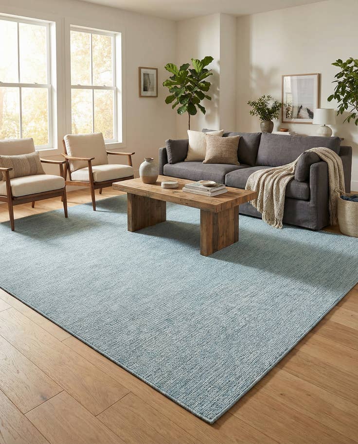 Detail image of 10' 8 x 10' 8 Easy-Clean Solid Indoor / Outdoor Square Rug