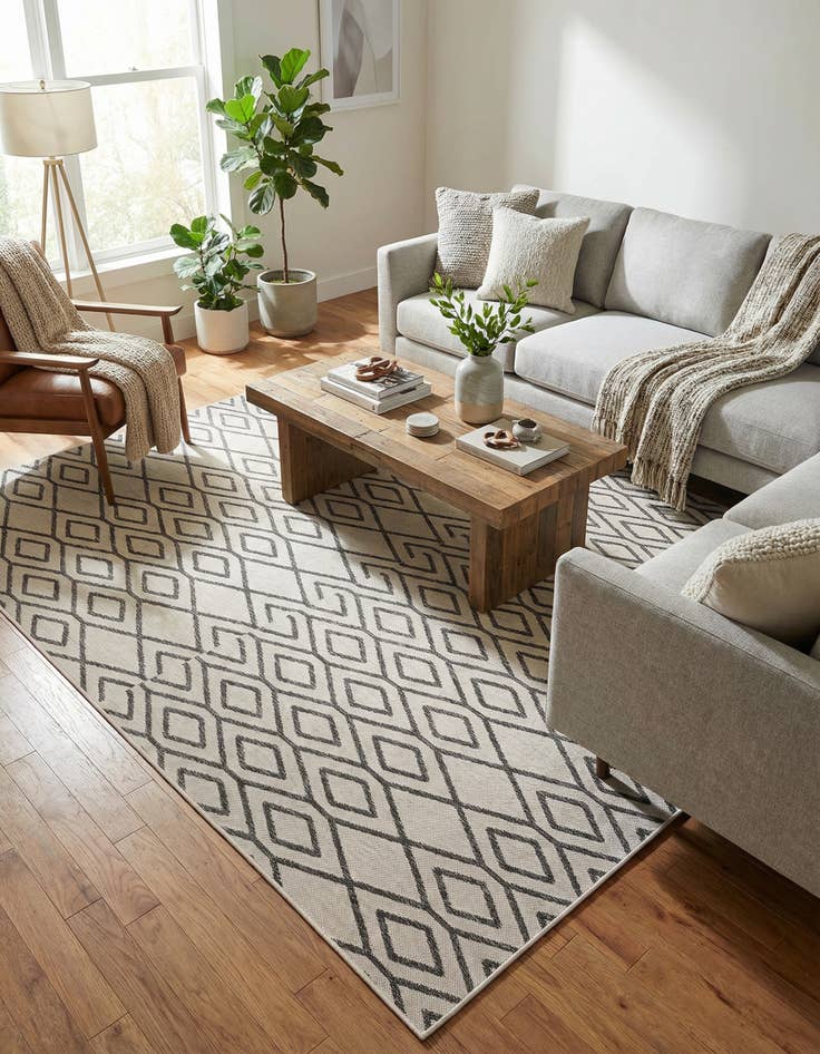 Detail image of 7' 10 x 10' Washable Jill Zarin Turks and Caicos Indoor / Outdoor Rug