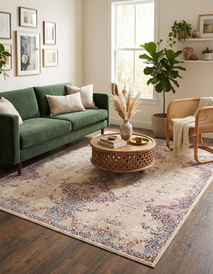 Detail image of 7' 10 x 9' 8 Deepa Rug