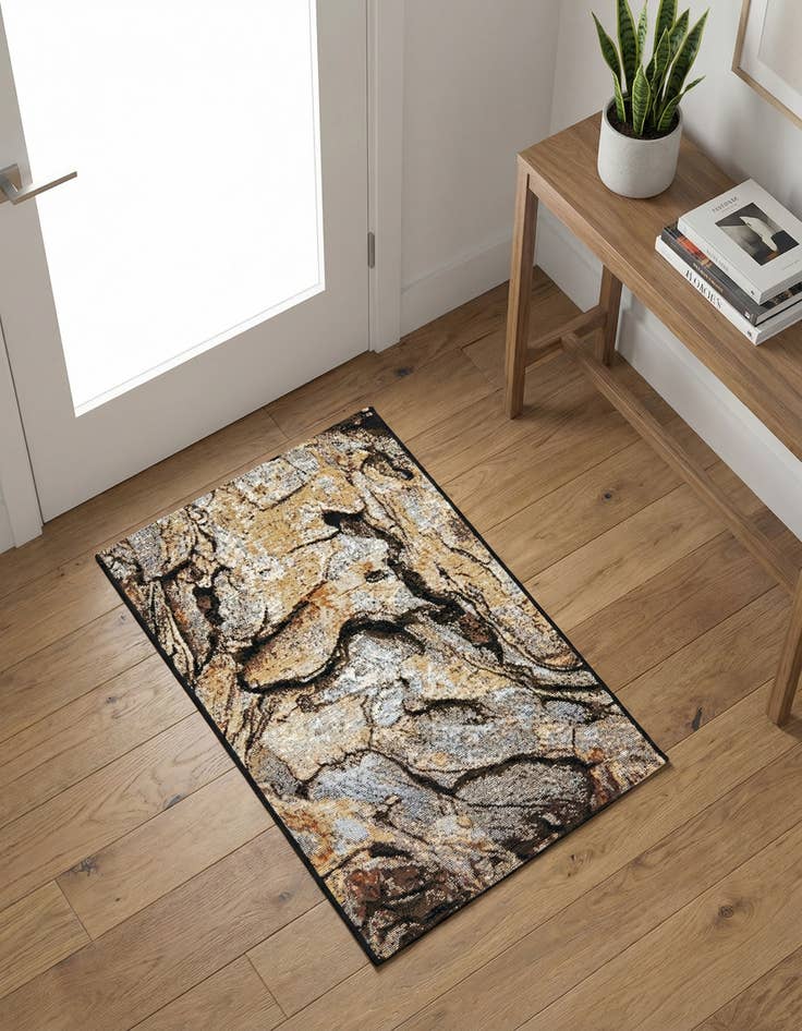 Detail image of 2' x 3' Easy-Clean Modern Indoor / Outdoor Rug