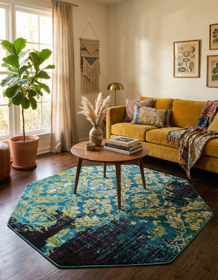 Detail image of 5' 3 x 5' 3 Istanbul Octagon Rug