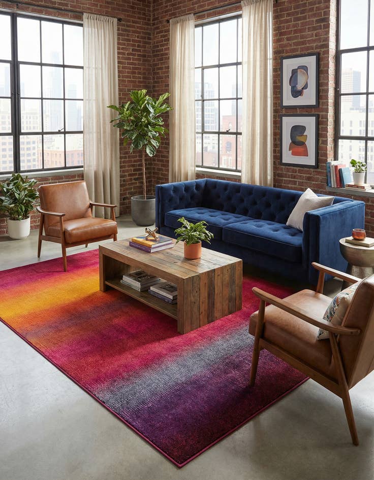 Detail image of 7' x 10'  Washable Casablanca Rug