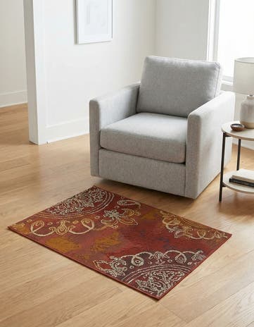 2' 2 x 3' Easy-Clean Modern Indoor / Outdoor Rug