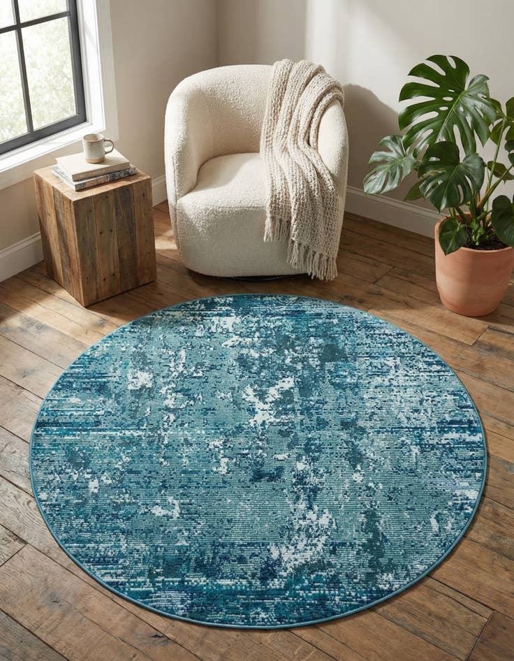 Detail image of 4' x 4' Starlight Round Rug