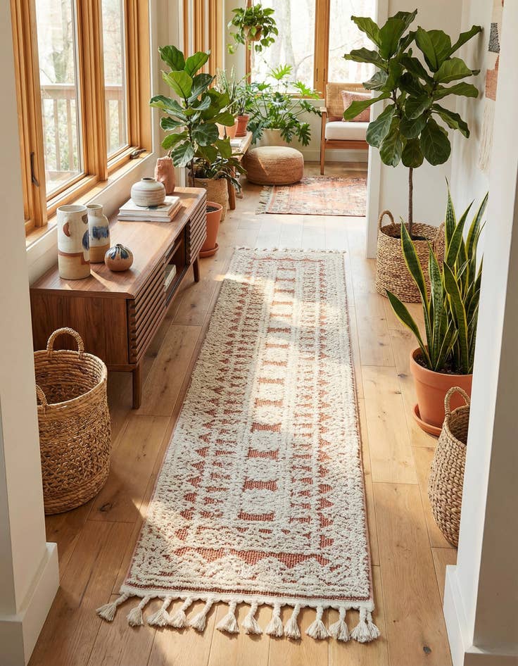 Detail image of 2' x 8' Boho Runner Rug