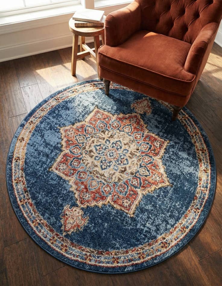 Detail image of 5' 3 x 5' 3 Eden Round Rug